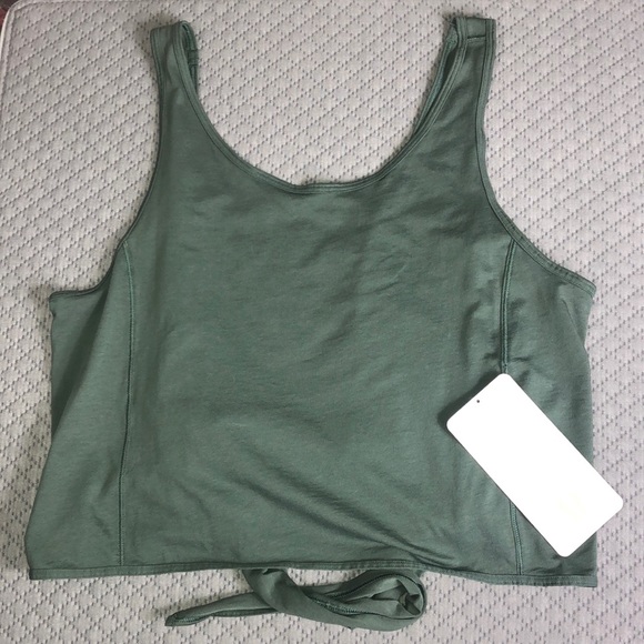 🆕 Lululemon Its A Tie Tank Size 8 - Dark Forest - Picture 6 of 9